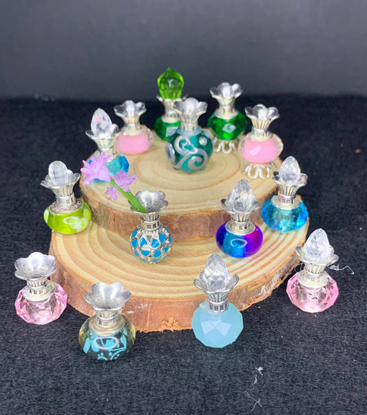 Miniature beaded potion bottles