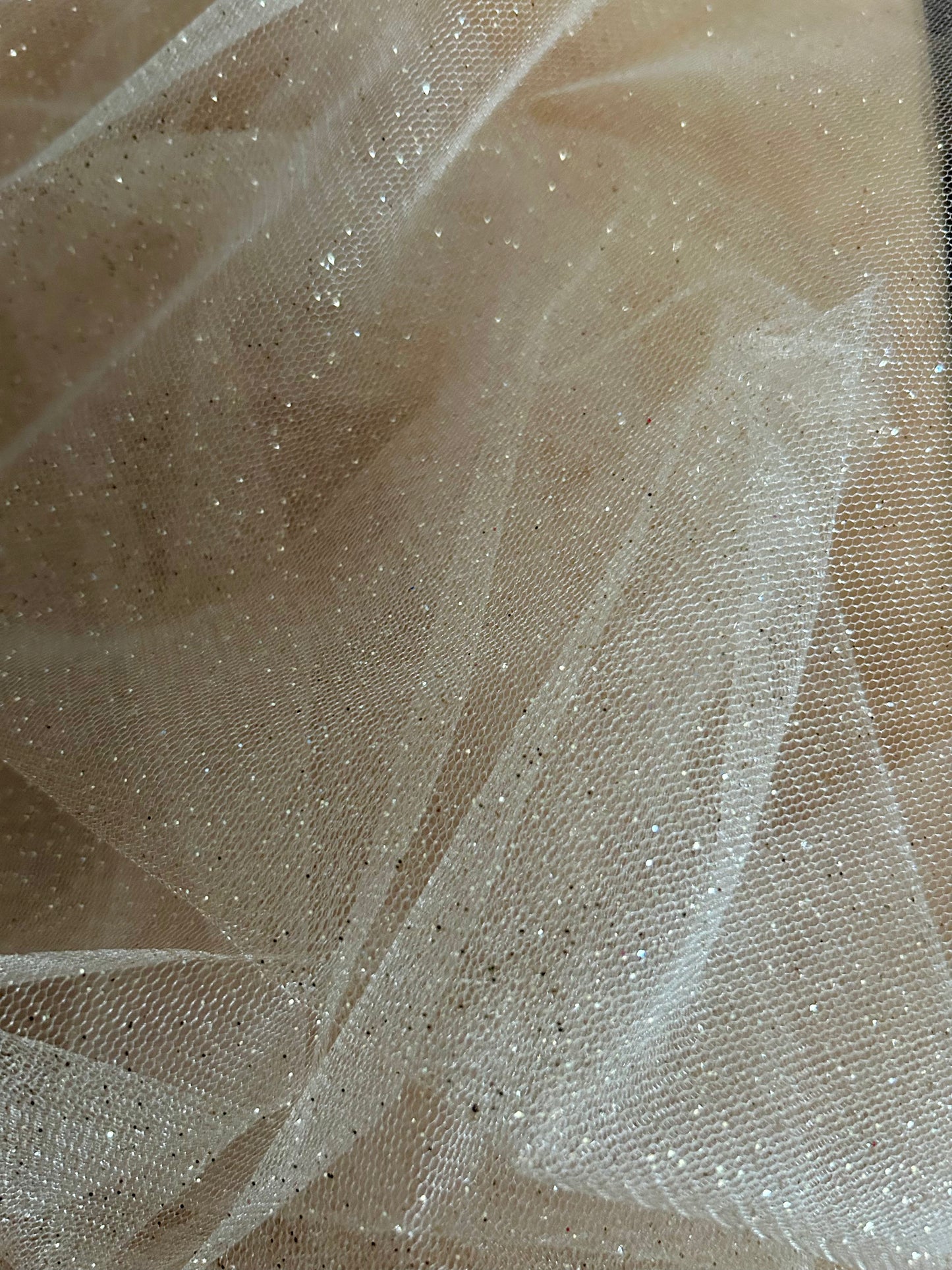 Gold glitter tulle