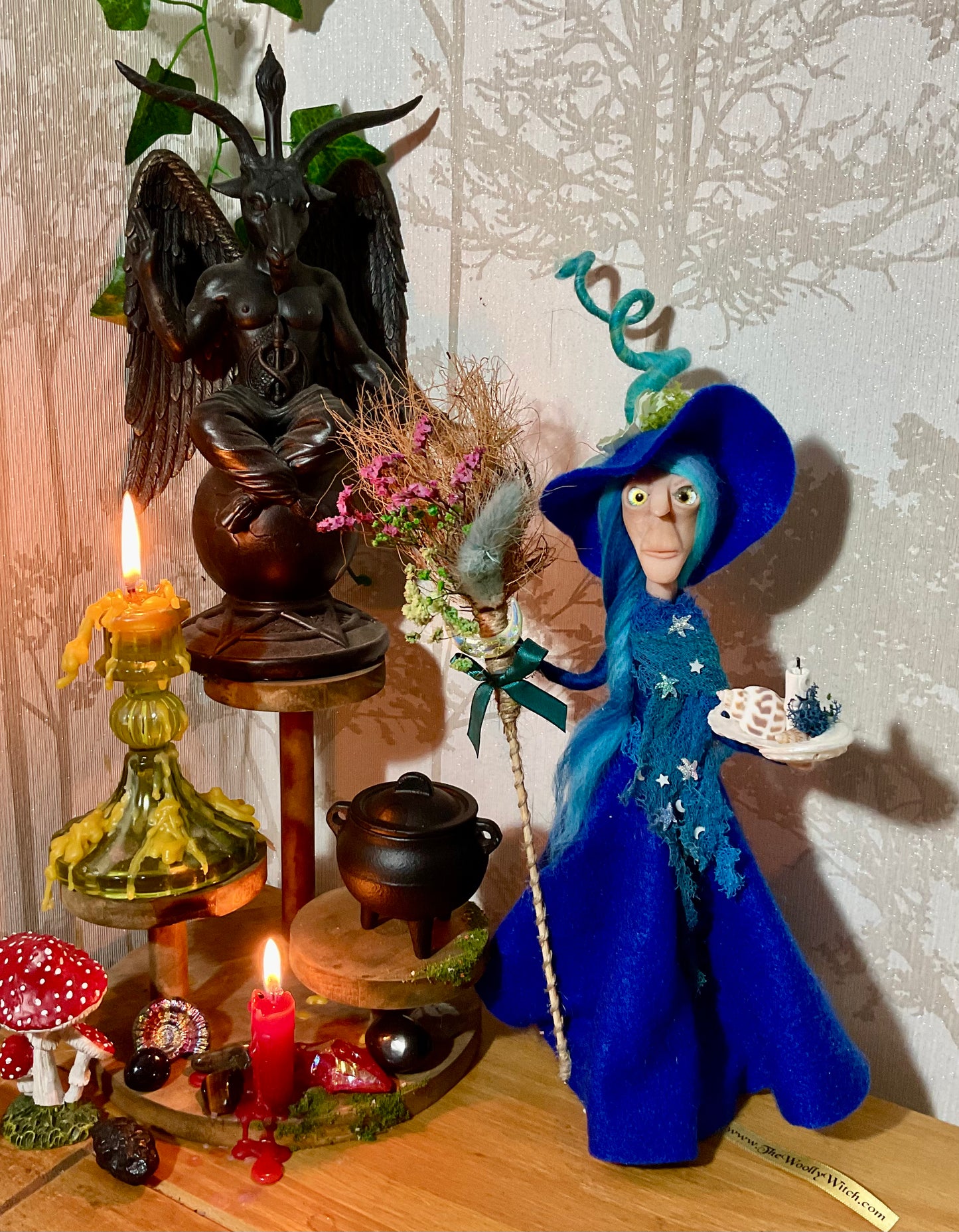 Fimo faced ocean witch