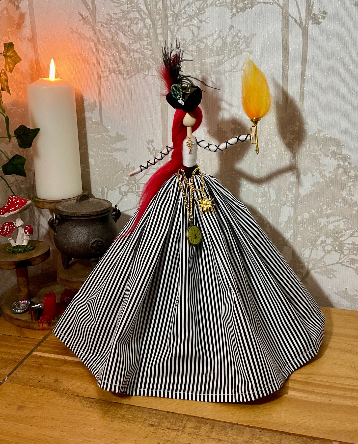 Steampunk witch topper