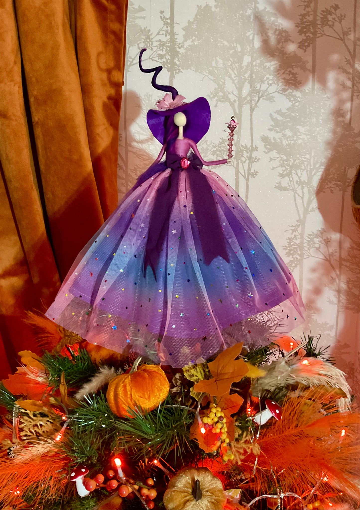 Purple witch topper