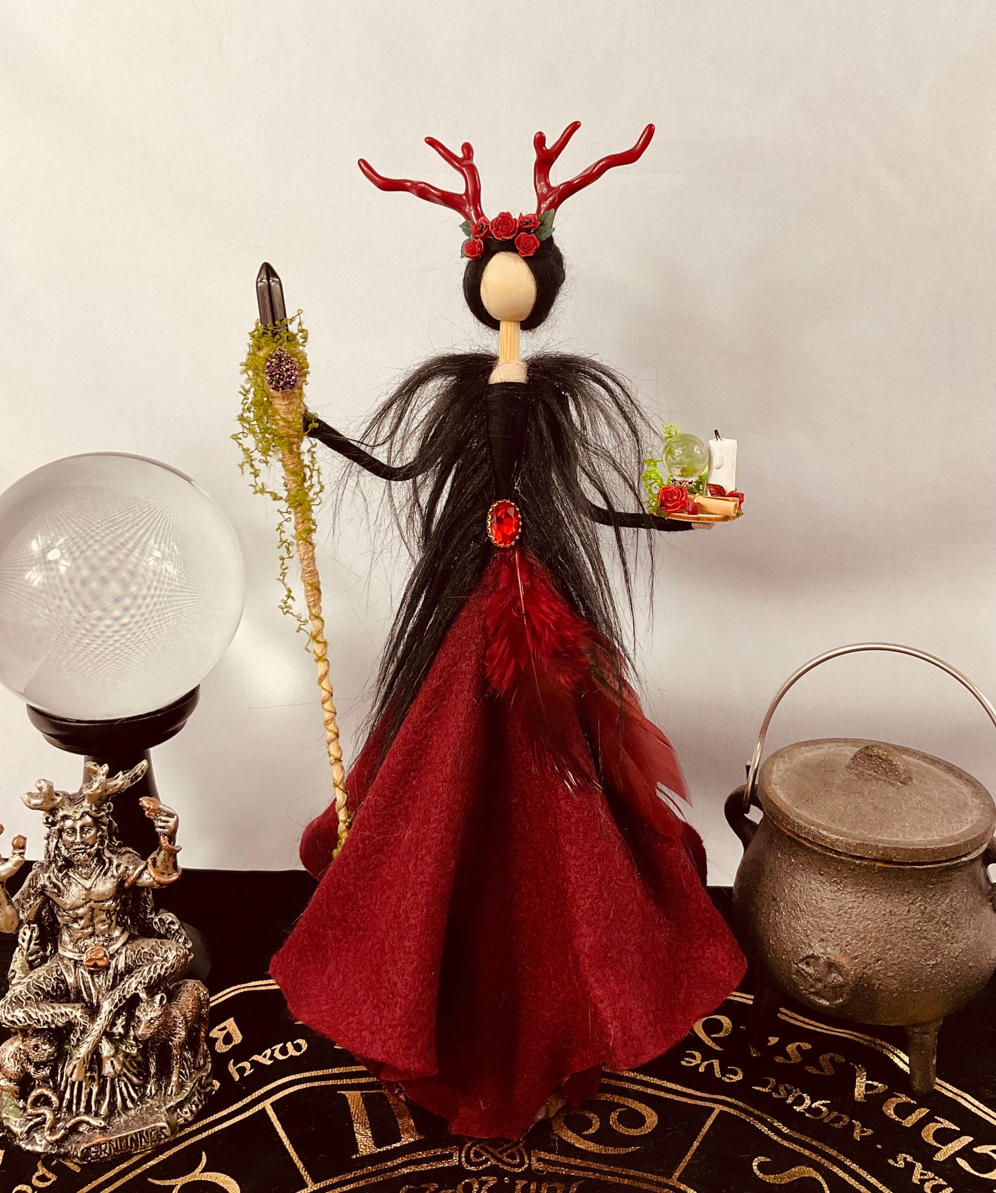 Red horned goddess