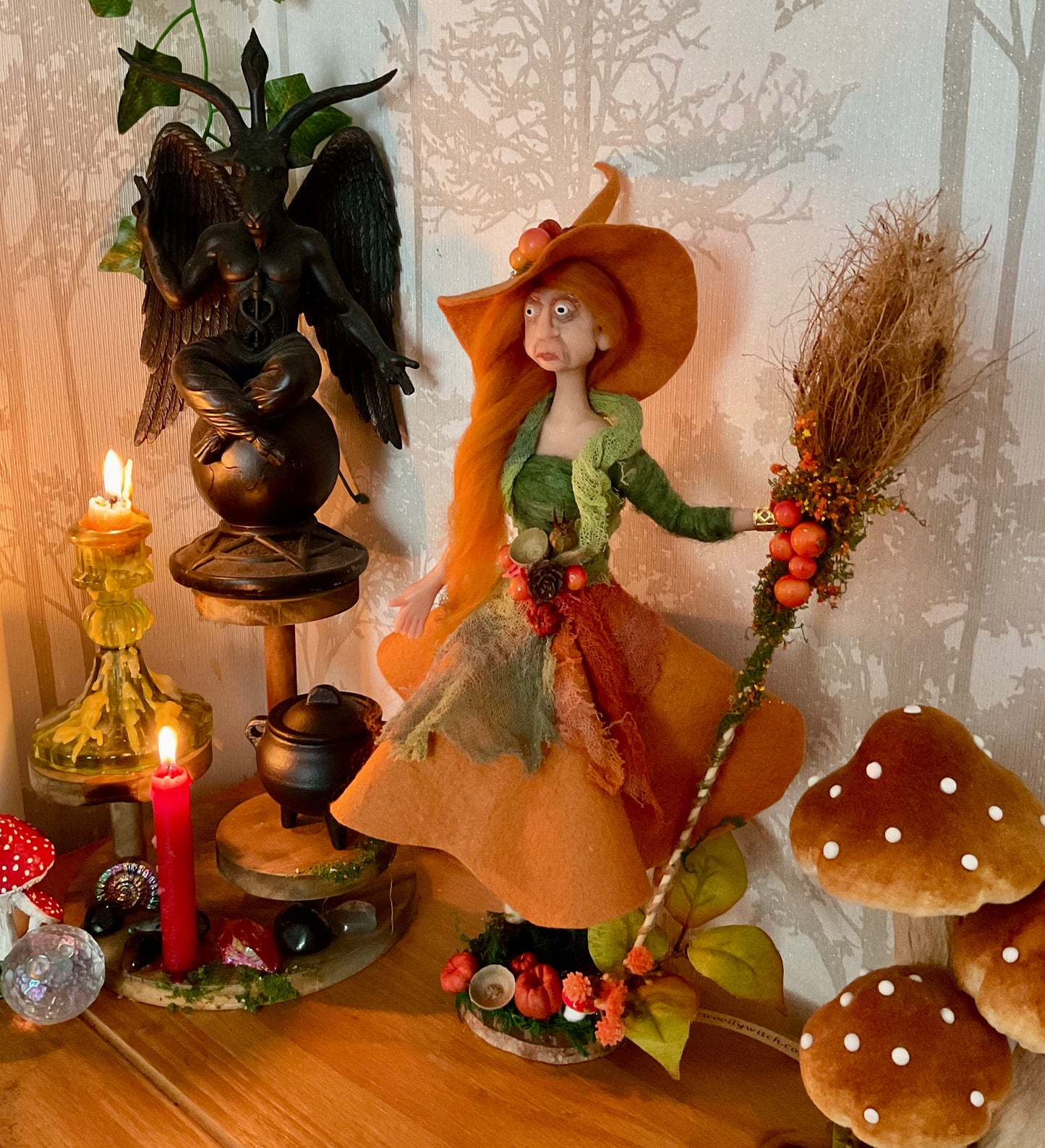 Polymer clay witch