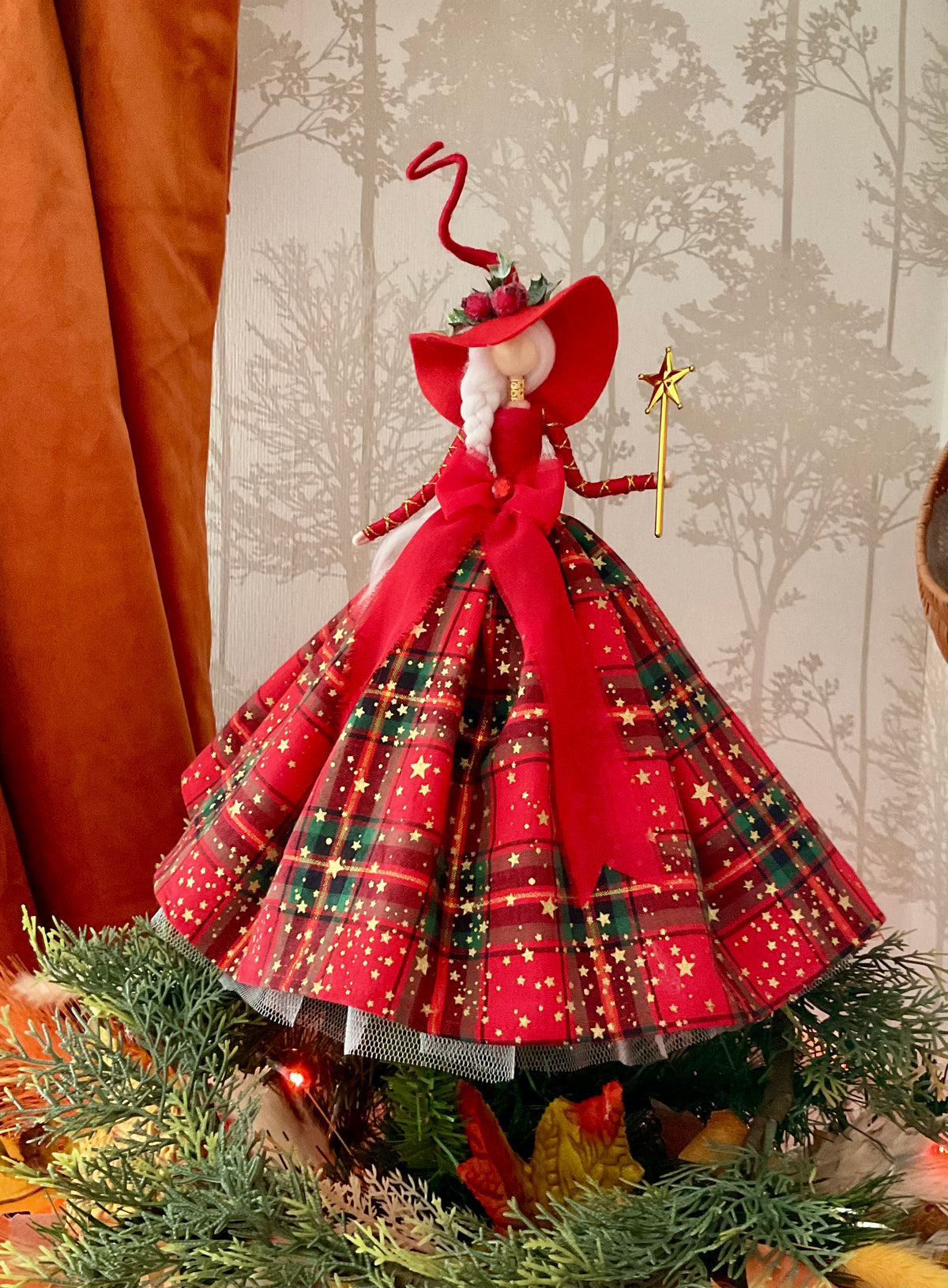 Tartan witch topper