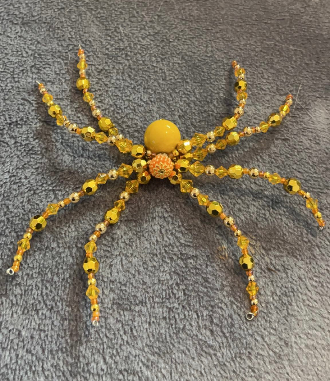 Gold Christmas spider