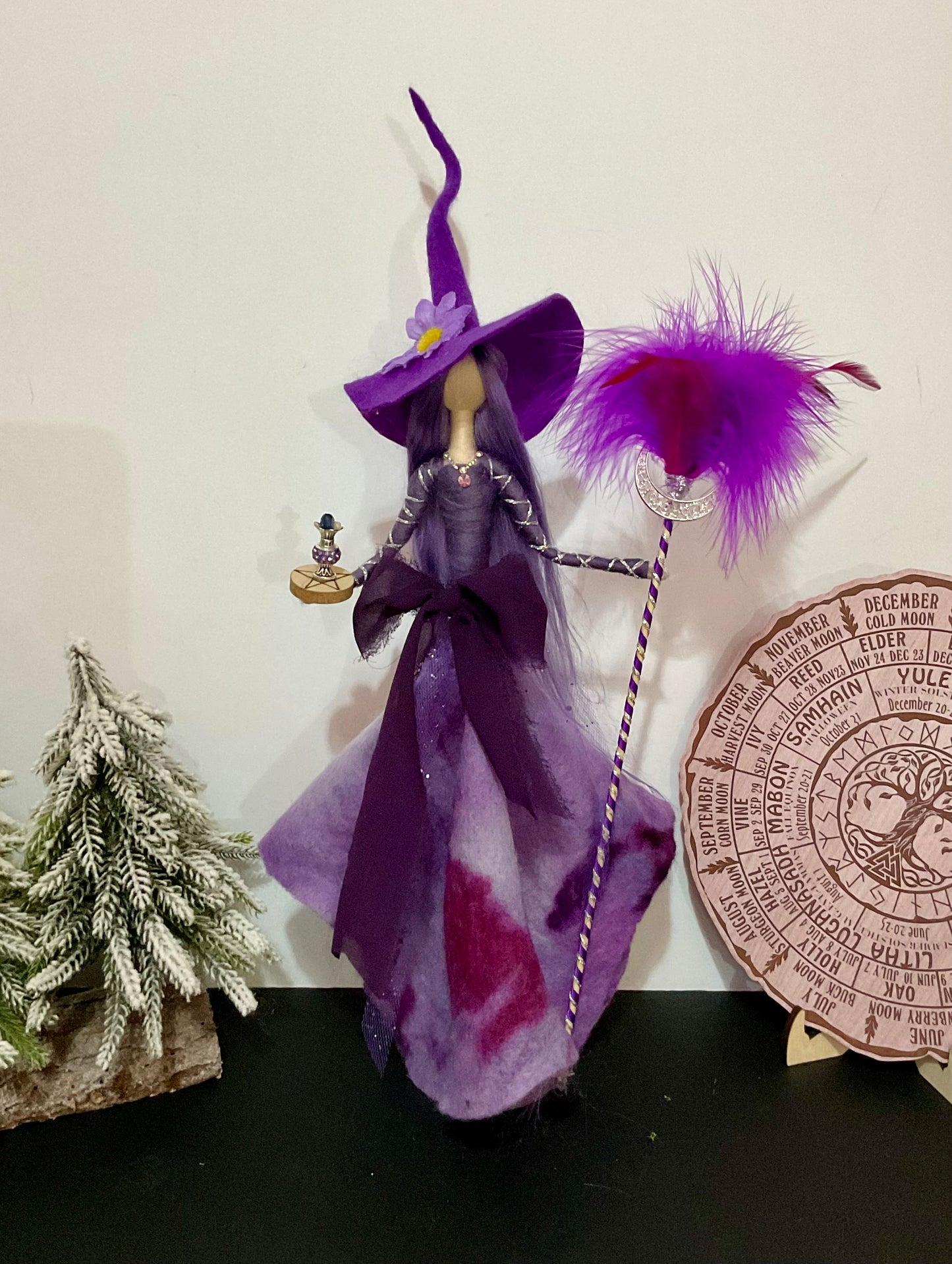 Purple amethyst witch