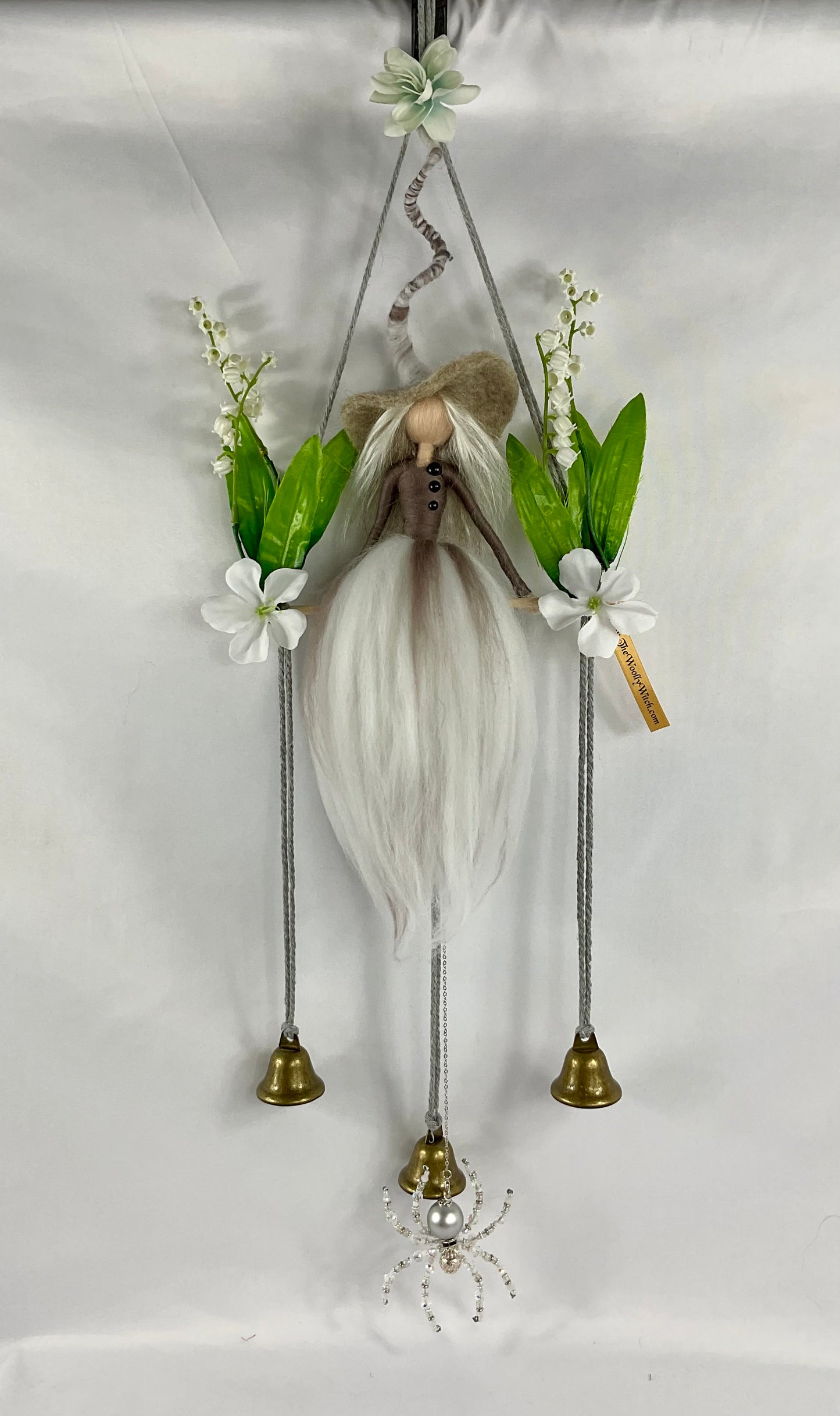 Snowdrop crone bells and beaded spider