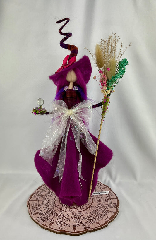 Purple amethyst witch