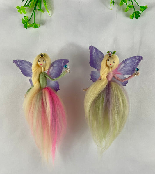 2 x fluffy fairies