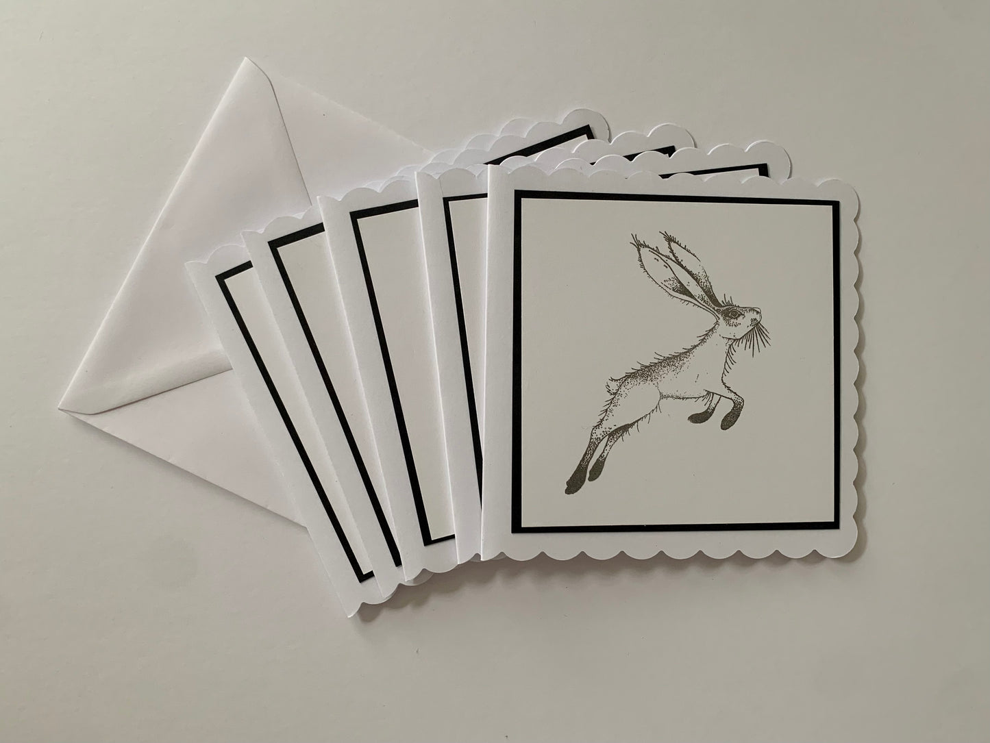 Jumping Hare blank cards