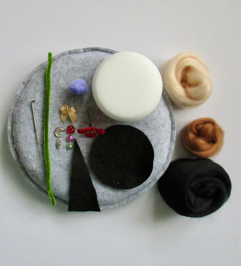 Make your own woolly witch KIT & Instructions