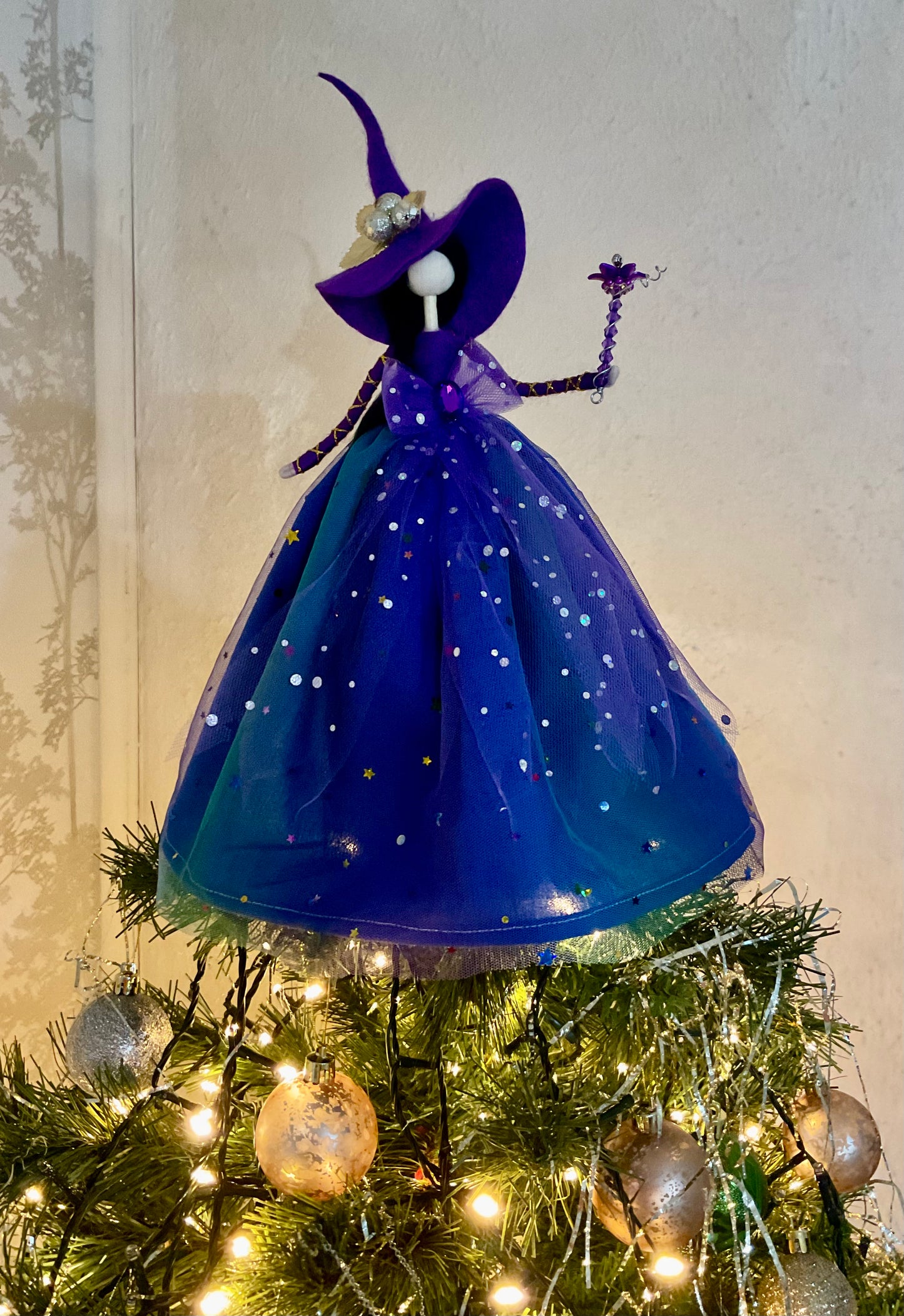 Purple tree topper