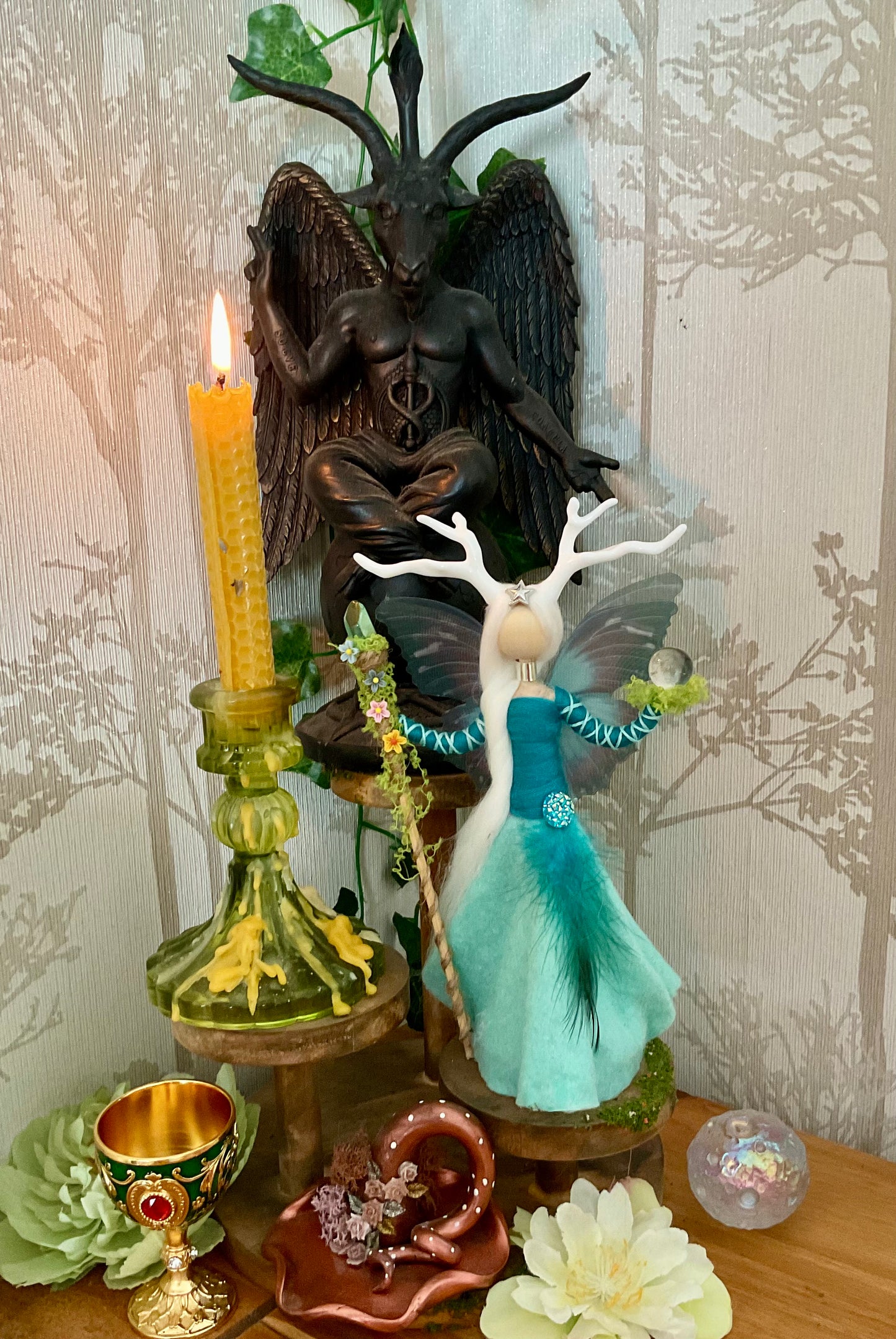 Mini Blue fairy goddess