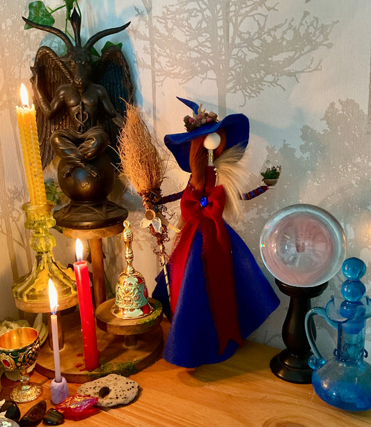 Blue woodland witch