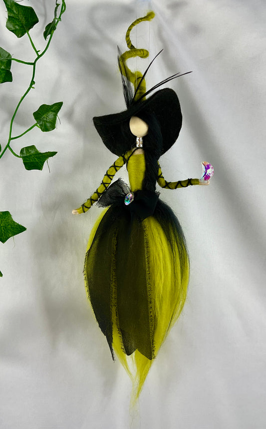 Black and green witch