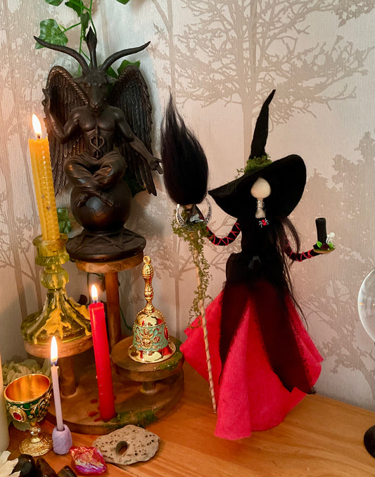 Black and red witch