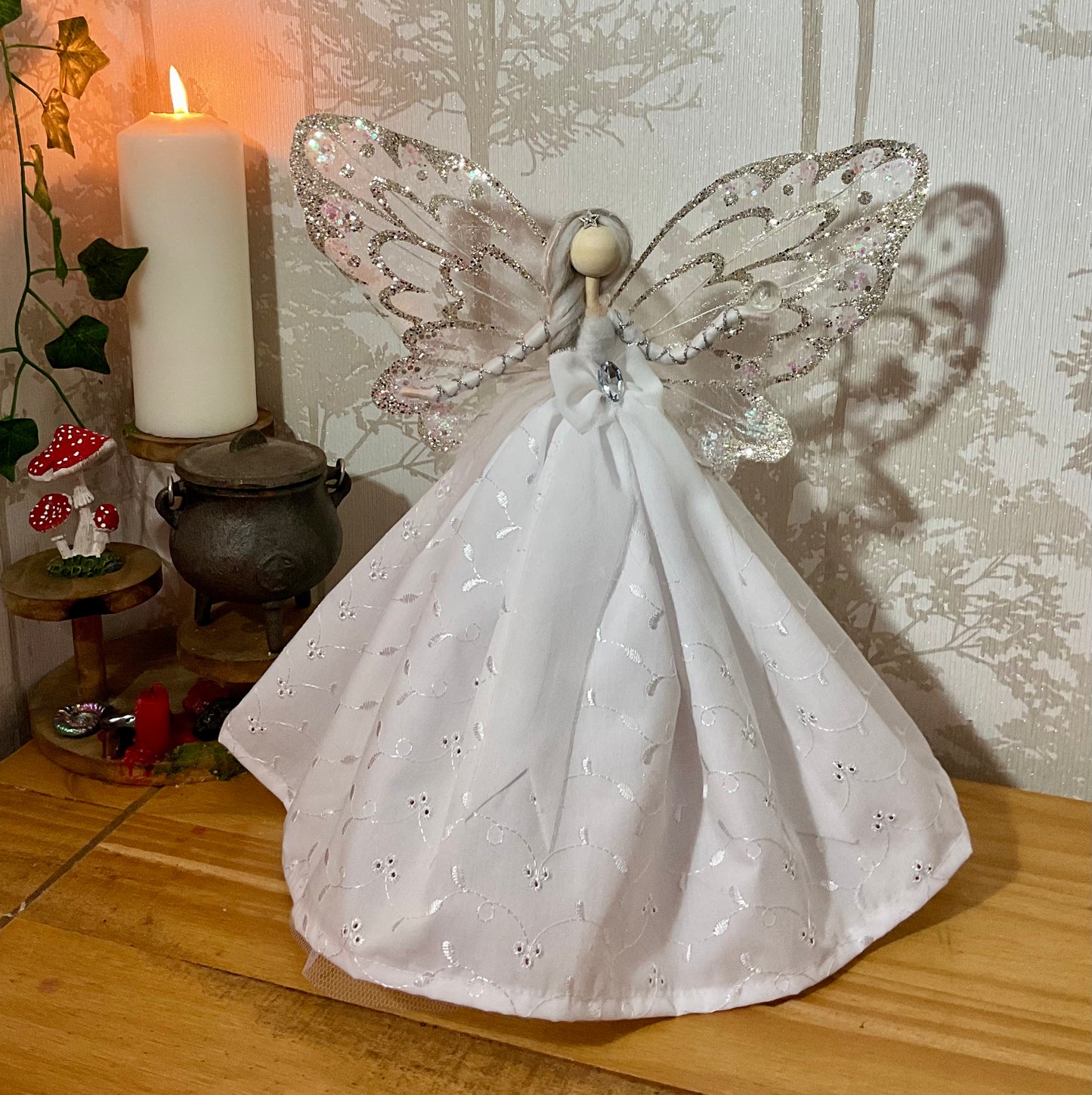 White Broderie anglaise fairy