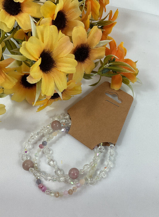 Crystal beaded bracelets