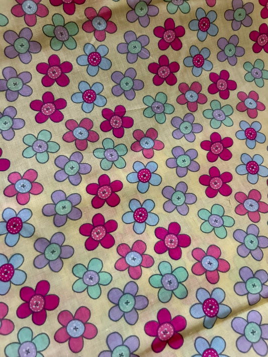 Floral poly cotton print