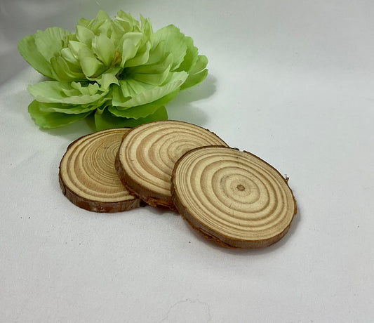 Plain wooden disks