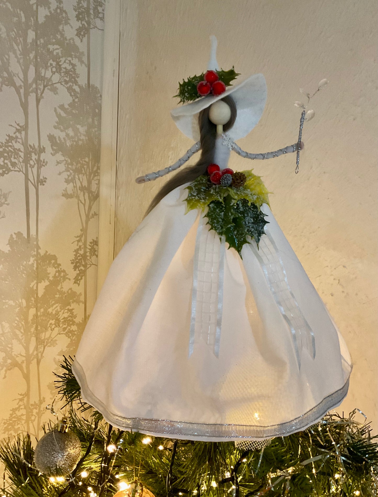 White witch tree topper