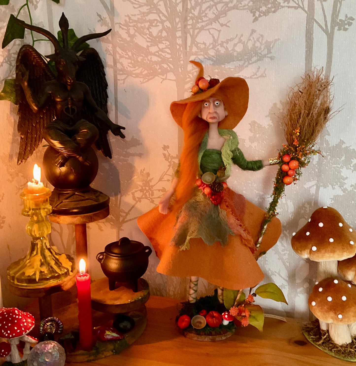 Polymer clay witch