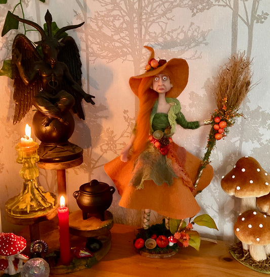 Polymer clay witch