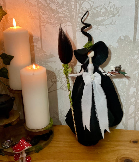 Black and white witch