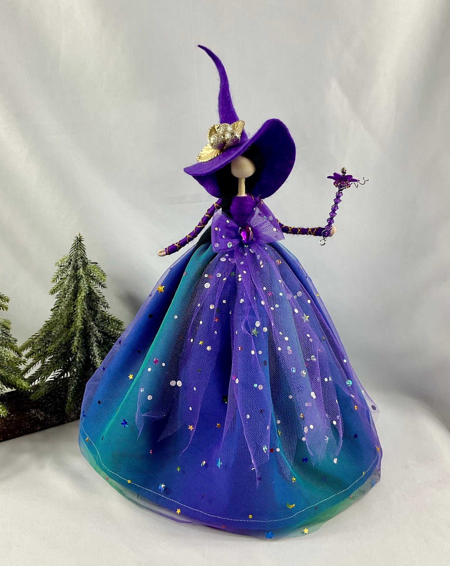 Purple tree topper