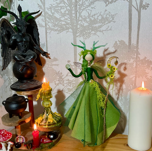 Green fairy goddess