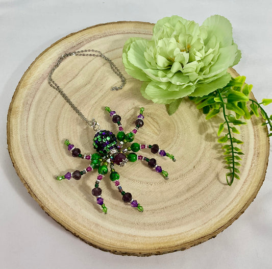 Purple and green spiders pg33
