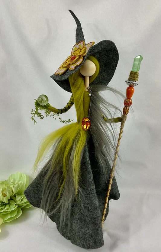 Green and grey witch.