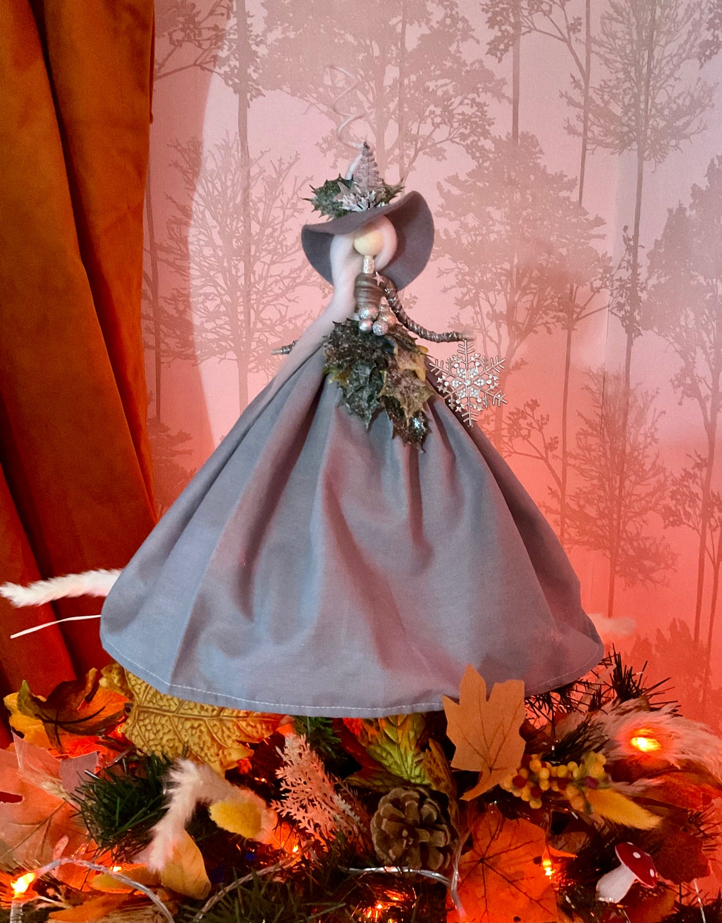Silver witch tree toppers