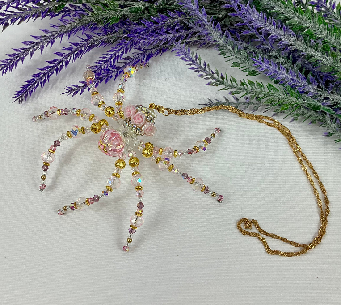 Czech Crystal beaded spider