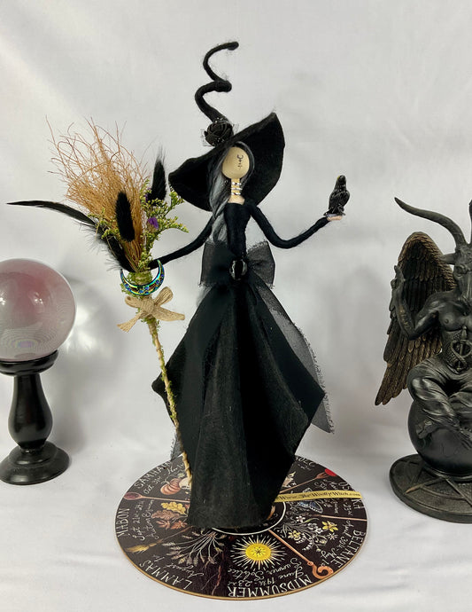 Gothic witch with display disk