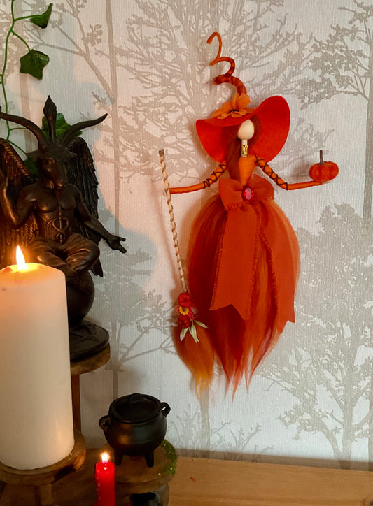 Orange Autumn Witch