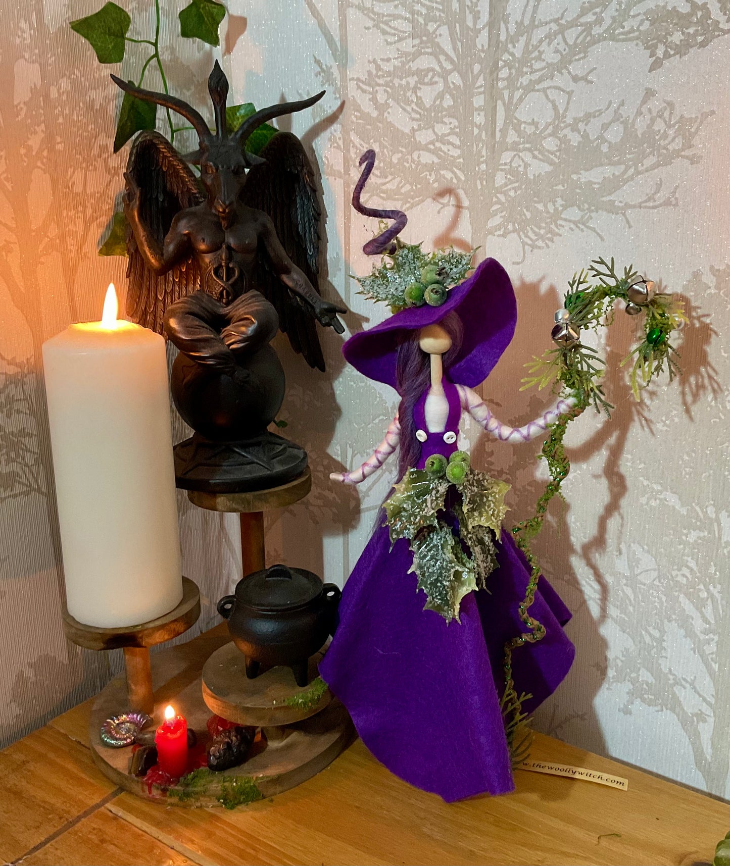Purple Xmas witch