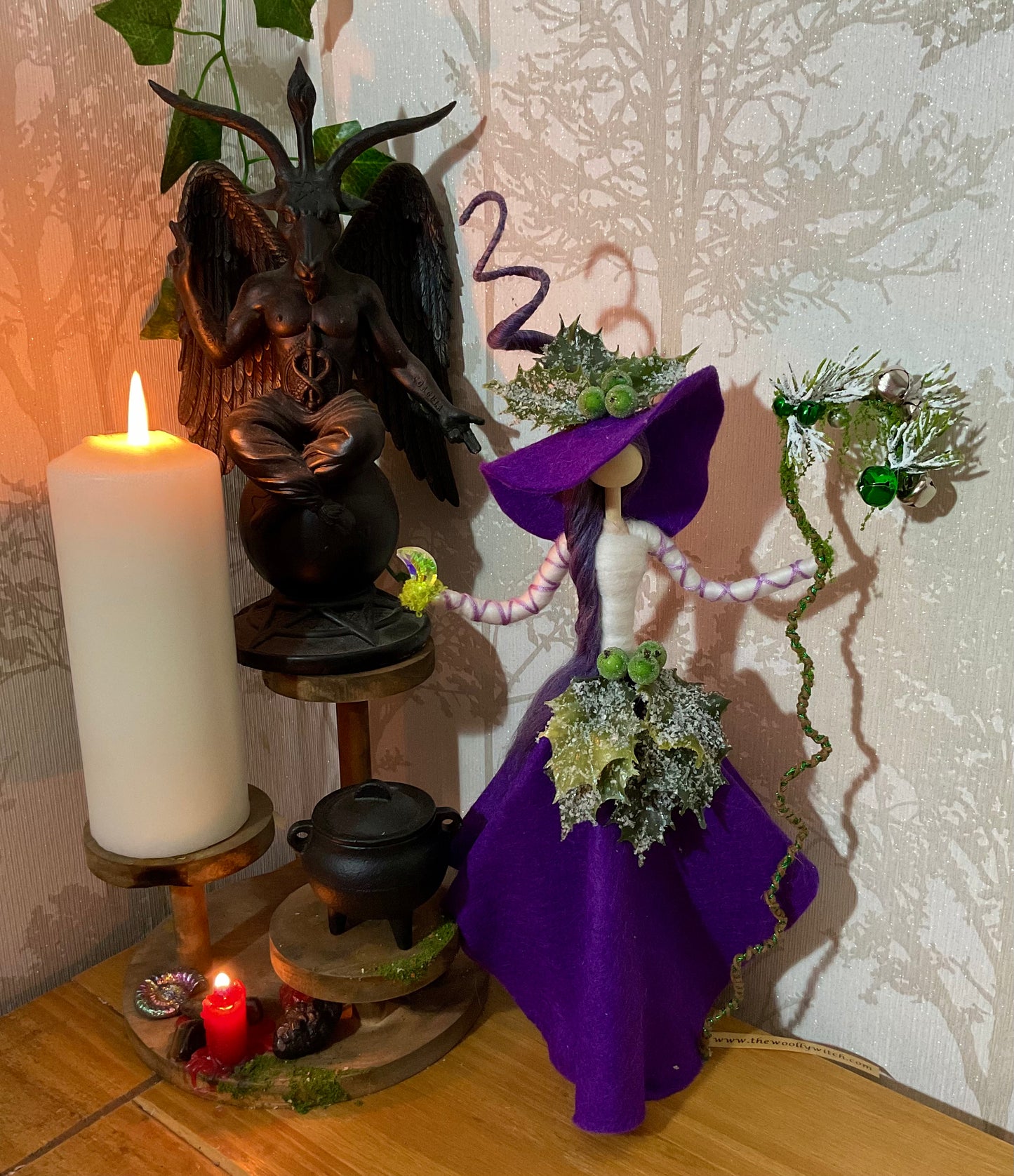 Purple Xmas witch